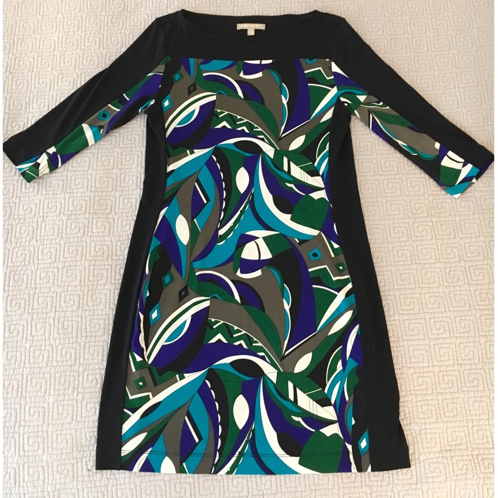 Multicolored Printed Dress | Banana Republic
